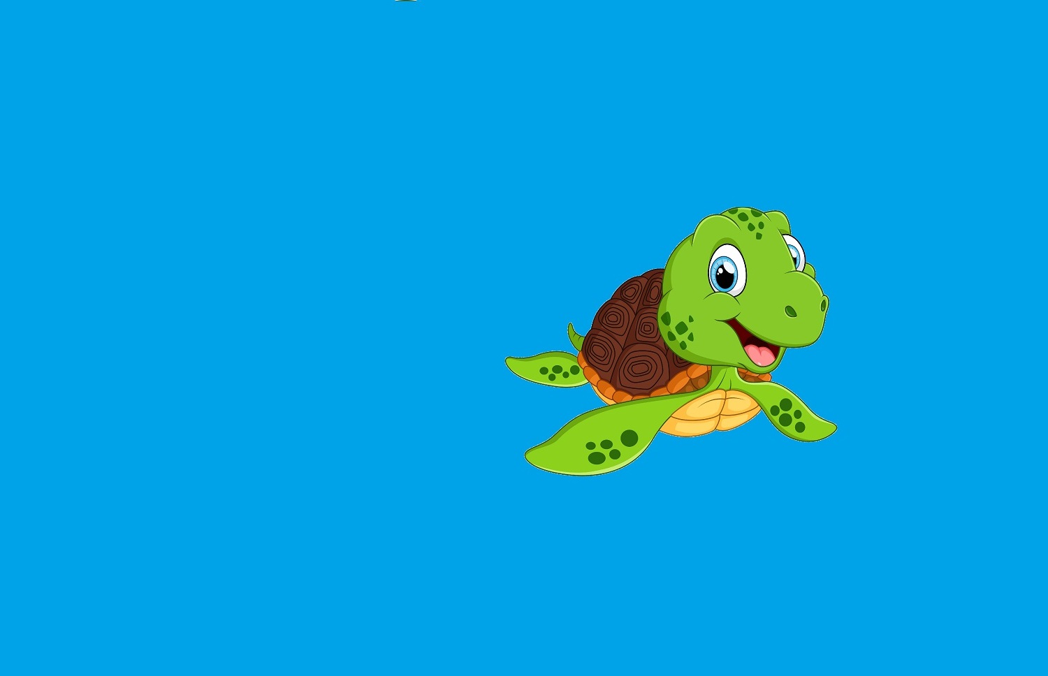Our Kids club mascot, Zippy the sea turtle